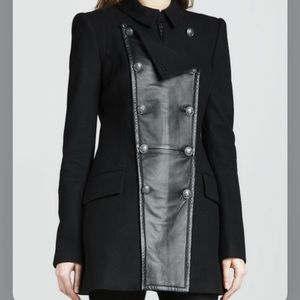 Rachel Zoe Monaco Leather Panel Coat